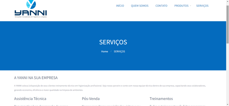 Página de Serviços